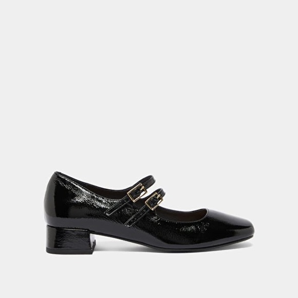 Jonak Paris MARY JANE WITH DOUBLE STRAPS
in Black Pleated Patent Leather Size 40 - Picture 2 of 14